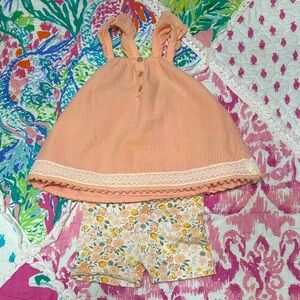 Peach Kids Matching Set
